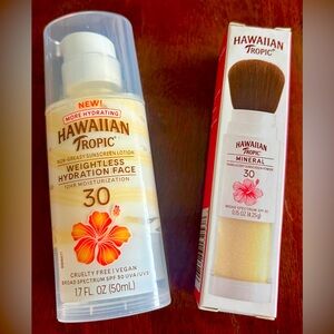 Hawaiian Tropic Weightless Hydration Lotion SPF 30  Translucent Sunscreen Powder